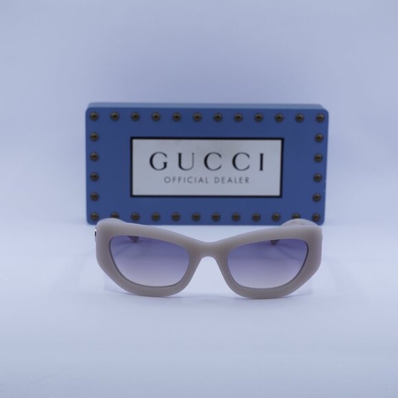 Gucci GG1784S 005 Cat Eye Sunglasses - Light Grey/Smoke - Picture 3 of 11